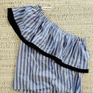 Milly one shoulder striped top